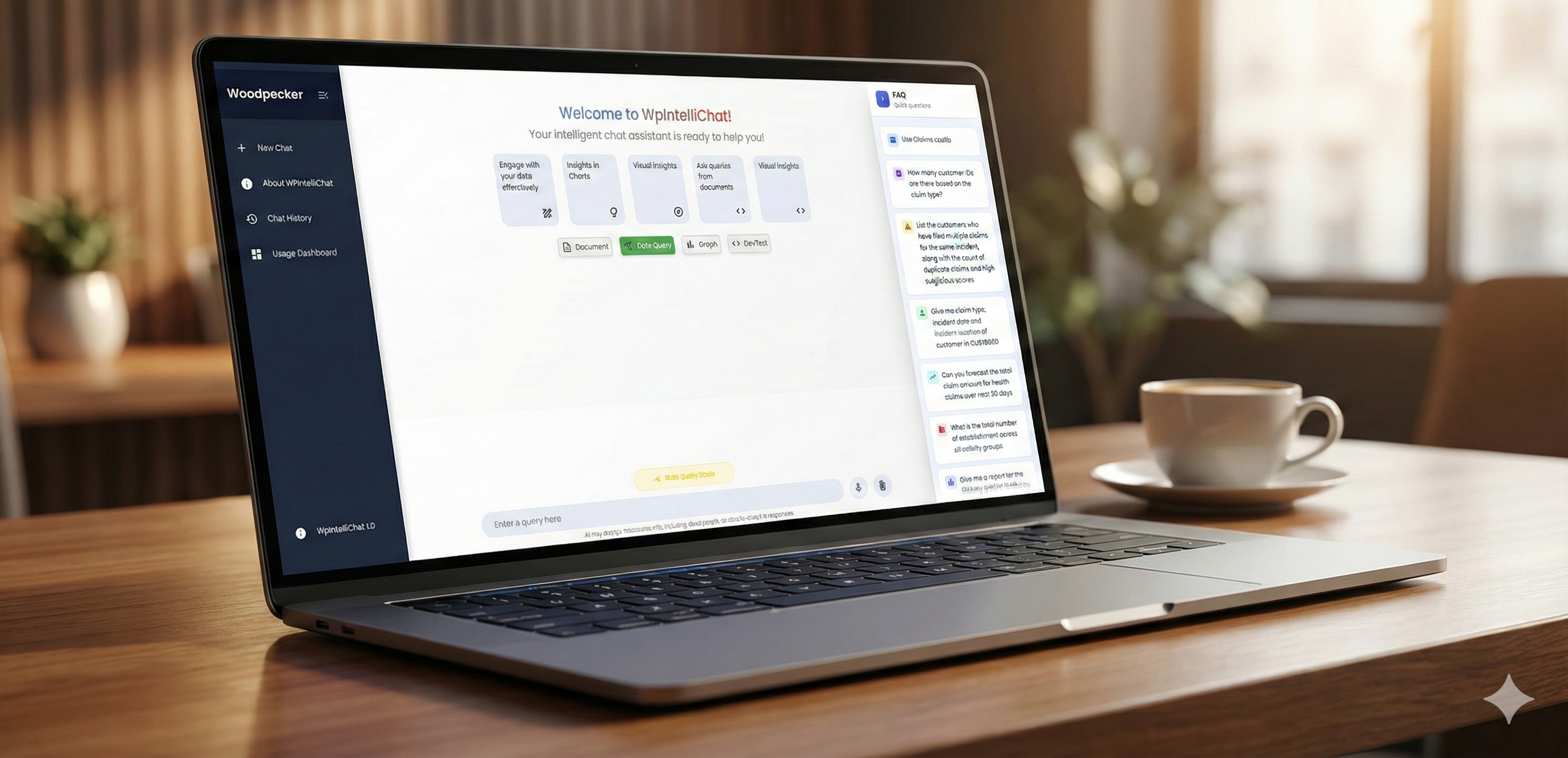 Enterprise AI dashboard